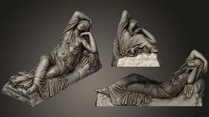 Статуи античные и исторические (Спящая Ариадна, STKA_1480) 3D модель для ЧПУ станка